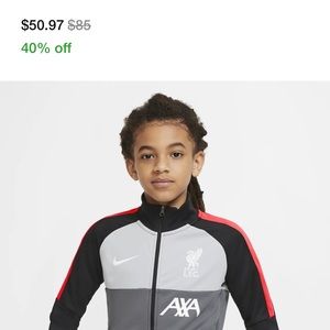 Nike Liverpool FC Big Kids' Soccer Track Jacket